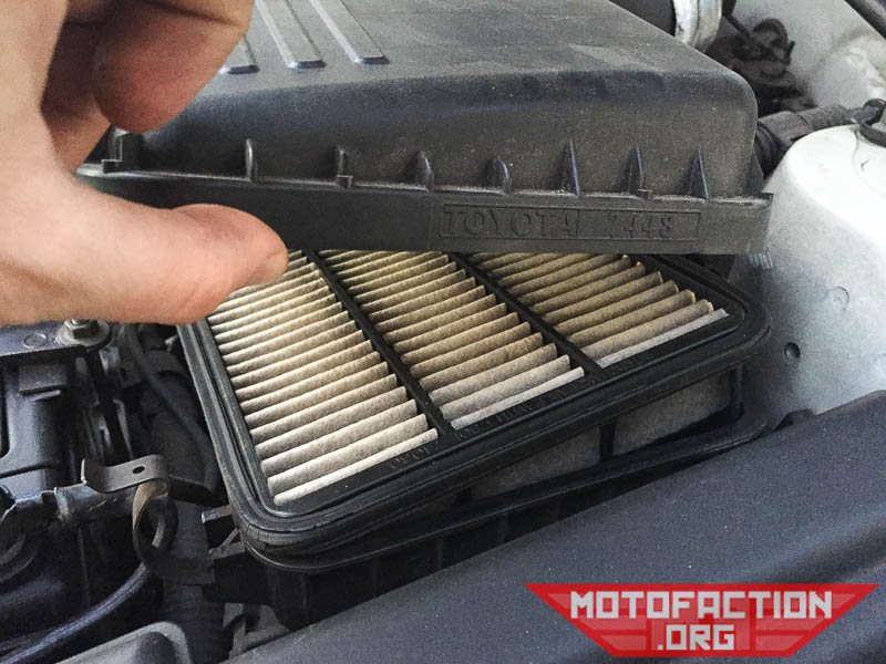 Here's how to change the engine air filter on a Toyota Celica ST204, as shown on MotoFaction.org.