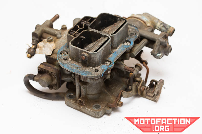Here's a photo of a Weber 32/36 DGAV carburetor taken from a Pinto 2.0L motor in a Ford Escort Mark II, as shown on MotoFaction.org.