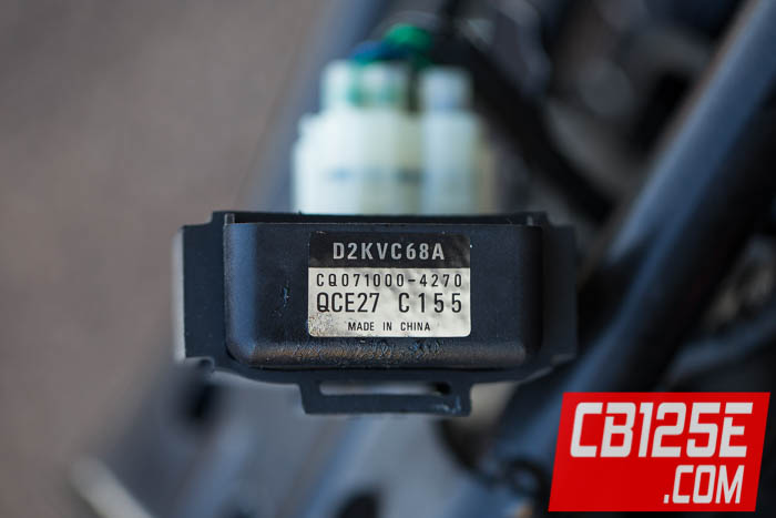 Here's a photo of the CDI (ignition box) from a Honda CB125E or GLH125SH motorcycle.