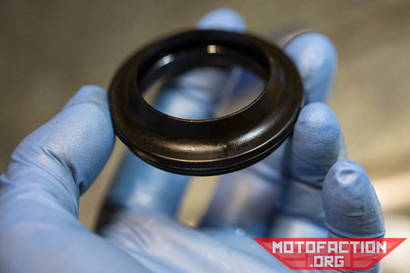 Here's the procedure for reassembling and replacing the front forks and fork oil seals on a Honda MC19 CBR250R motorcycle. This may also help you if you have a CBR250RR or MC14, MC17 or MC22 motorcycle.
