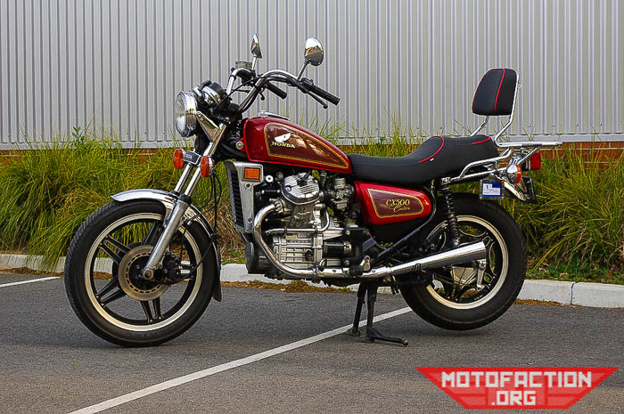 Here is an example of a stock Honda CX500CC Custom from Australia, 1982 model