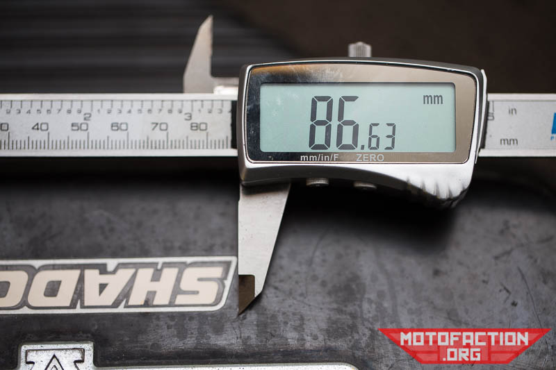 Here are some measurements of the Honda CX500 Shadow side cover logo or emblem stickers with their measurements.