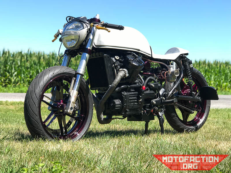 Here's a Honda CX500 cafe racer with a difference... this one is sporting a turbocharger!
