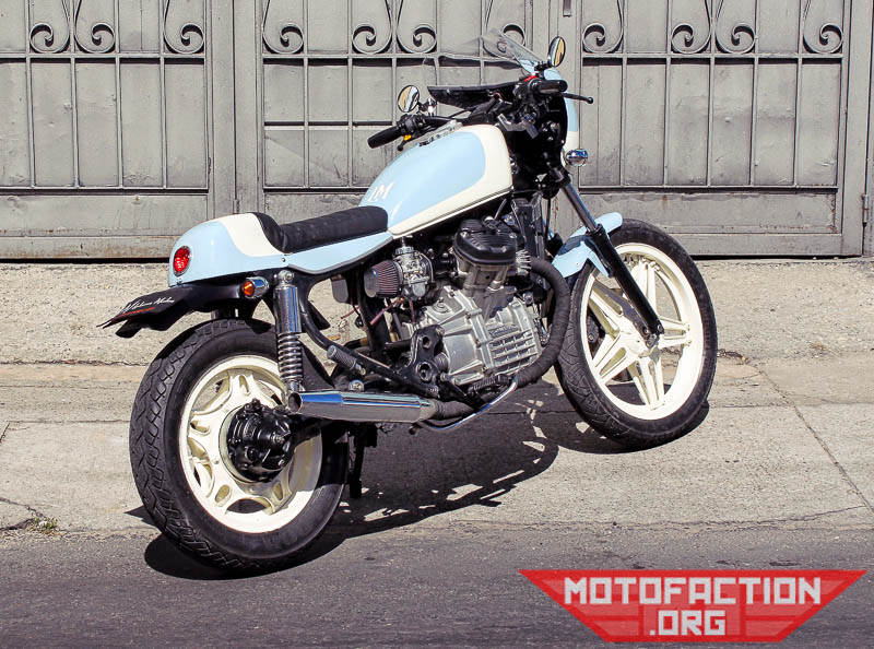 Here is a Honda CX500 cafe racer by Lolana Motos in Colombia, as featured on MotoFaction.org.