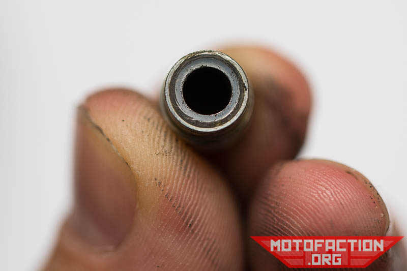 Here's how to remove the jet needle from the carb piston slide on your Honda CX500, GL500, CX650 or GL650's carburetor as shown on MotoFaction.org.