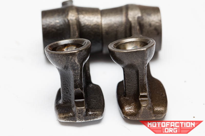 Here's the differences between the various lower rocker arms used in the Honda CX500 and GL500