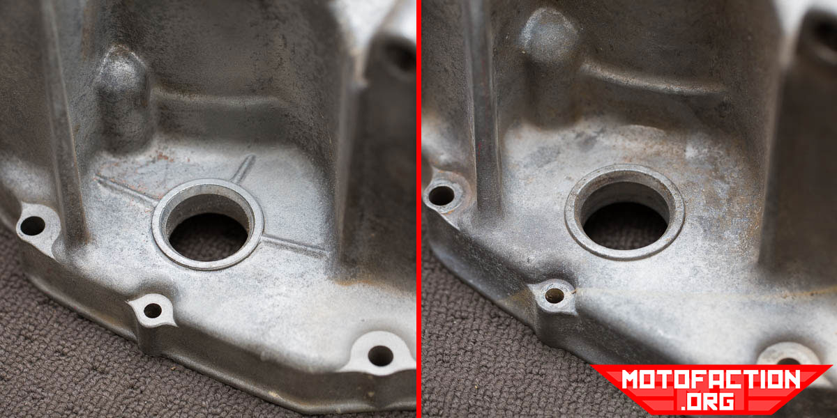 Here are some comparisons between the various Honda CX500 CDI rear engine covers - 11310-415-000 and 11310-449-000.