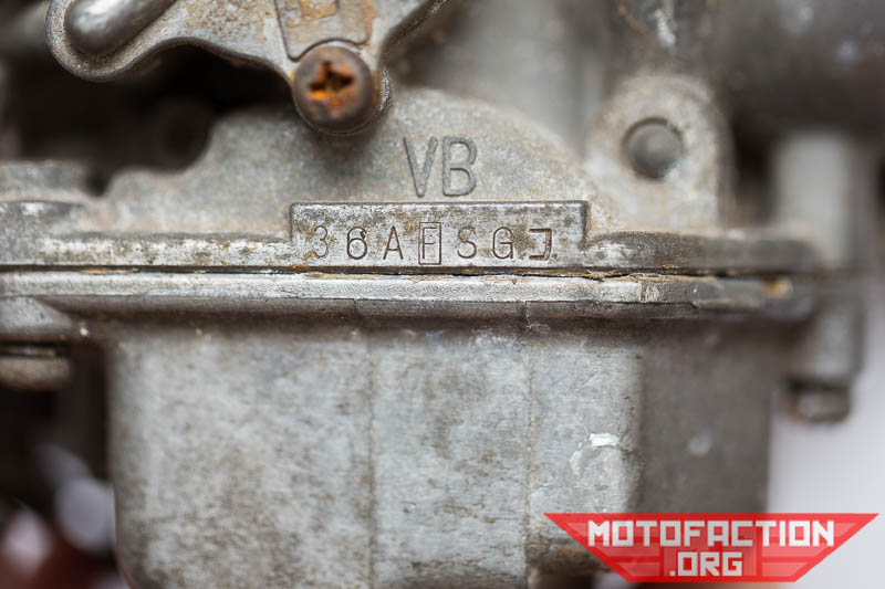 Here's an example of a Honda CX or GL carb ID number.