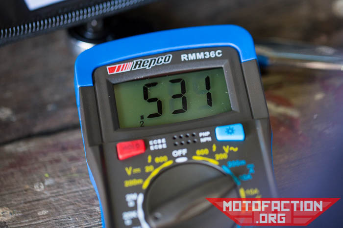 Here's how to check the advance timing pickups on a TI Honda CX500, GL500, CX650, GL650 by measuring their resistance with a multimeter.