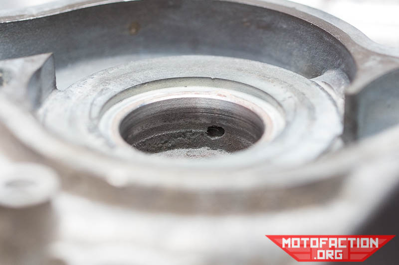 Here is how to enlarge the water pump seal hole on a Honda CX500 or GL500 to fit the currently-available, larger mechanical seal size