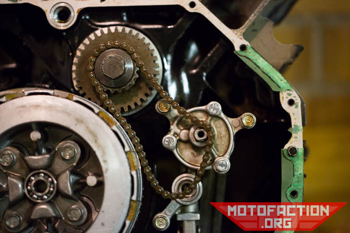 Here's how to install or reinstall the oil pump on a Honda CX500, GL500, CX650 or GL650