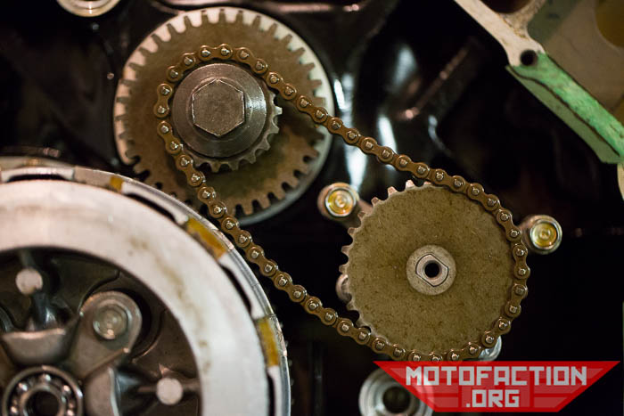 Here's how to install or reinstall the oil pump on a Honda CX500, GL500, CX650 or GL650