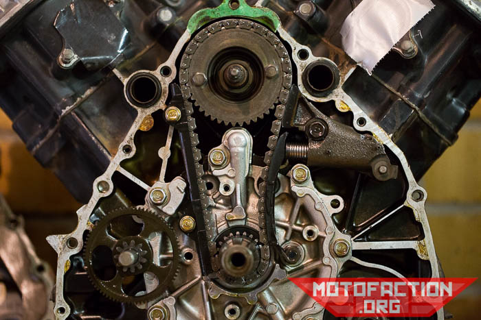 How to remove the cam chain plate on the automatic tensioner engines - Honda CX500, GL650, CX650, Turbos
