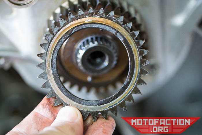Here's how to remove the primary drive gear on a Honda CX500, GL500, CX650, GL650 or other CX/GL motorcycle.
