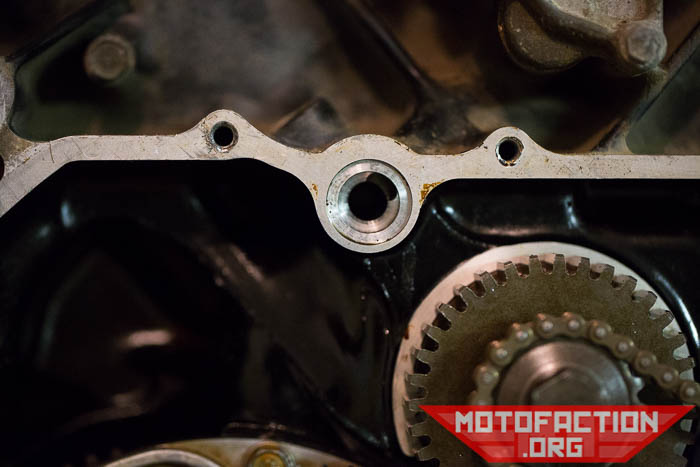 What to check before replacing your front engine cover, and how to reinstall it on a Honda CX500, GL500, CX650, GL650 motorcycle.