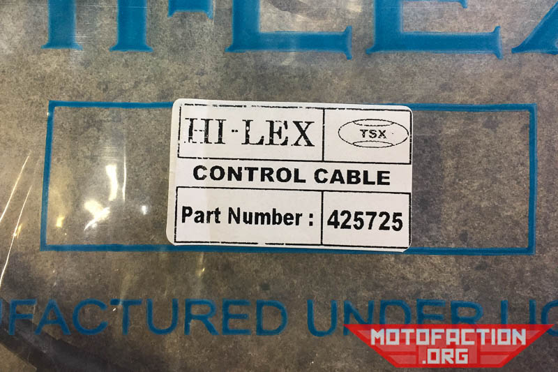 Here are some photos of the TSX Hi-Lex clutch cable for Honda CX650E motorcycles - part number 425725 as featured on MotoFaction.org.