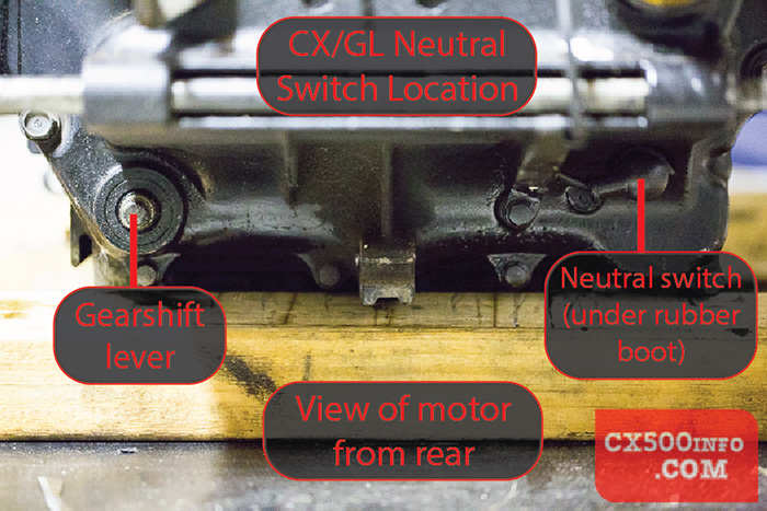 Honda CM CB CX GL 400 450 500 650 N T E C D A switch neutral engine 