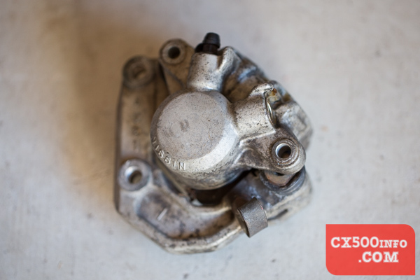 Honda cx500 brake caliper repair
