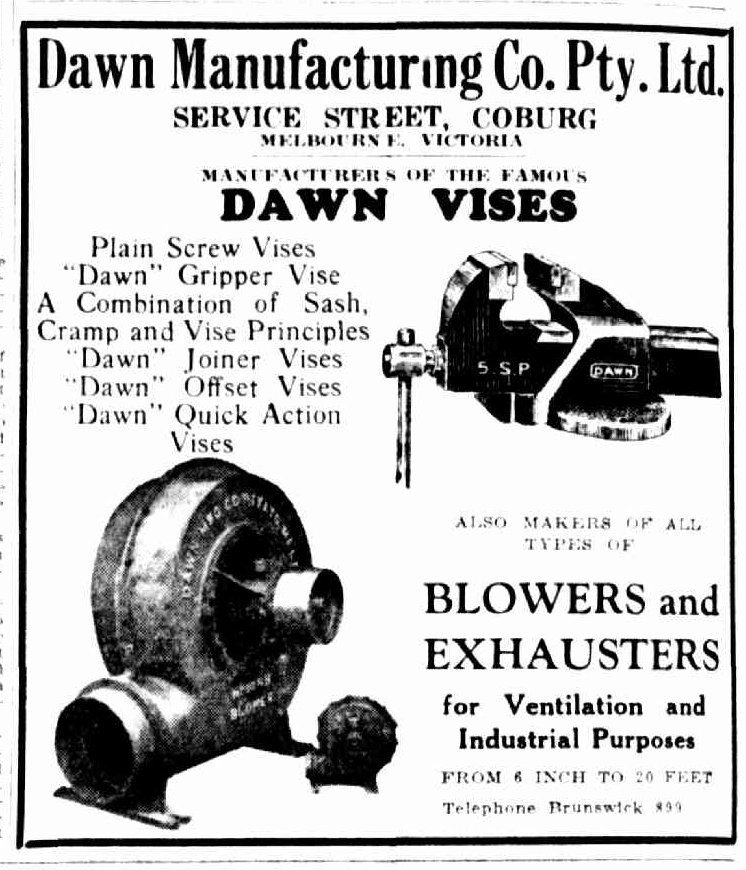Here's an advertisement for Dawn from the 1930s.
