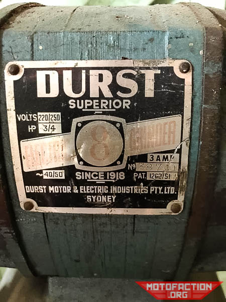 Here's an example of a Durst Super 8" bench grinder