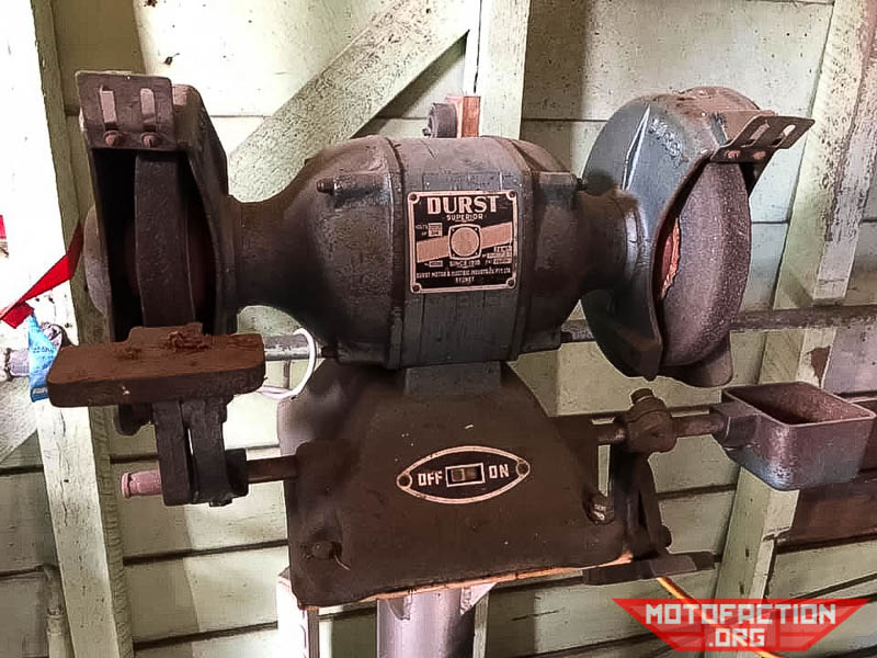 Here's an example of a Durst Super 8" bench grinder