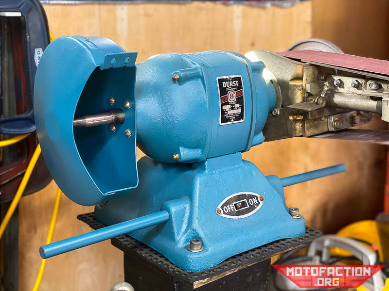 Here is a restoration of a Durst Electrical Bench Grinder - the Superior model, with 8 inch wheels. Australian made.