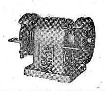 Here is the earliest picture of a GMF bench grinder that I can find.