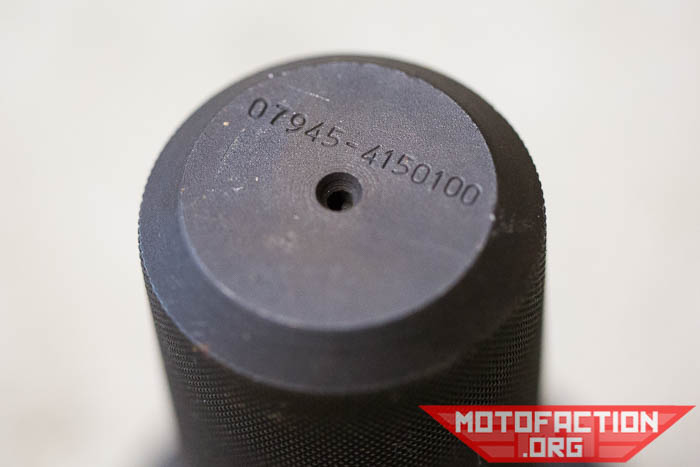 A closer look at the Honda special tool 07945-4150100 - the crank cap driver. Also used for disassembling/assembling the final shaft.