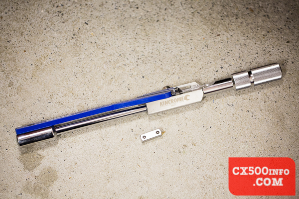 Here are some images of the Kincrome K8031 3/8-inch deflecting beam type torque wrench, as featured in our review on MotoFaction.org.