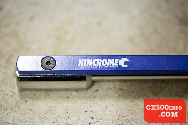 Here are some images of the Kincrome K8031 3/8-inch deflecting beam type torque wrench, as featured in our review on MotoFaction.org.