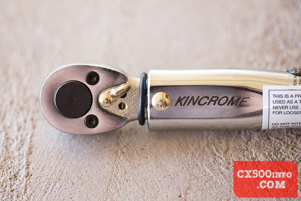 Here are some photos of the Kincrome MTW200I micrometer-type torque wrench, featured in our review at motofaction.org.