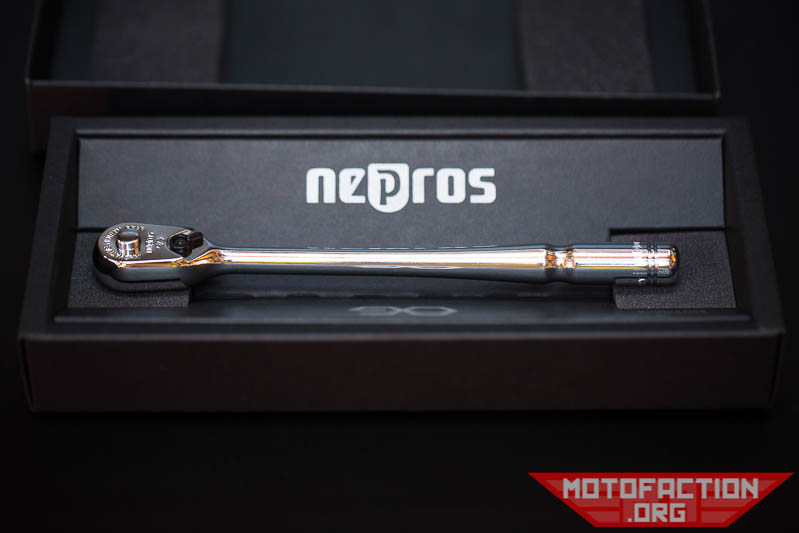 This is a review of the Japanese-made Nepros NBRC390L 9.5mm or 3/8-inch 90 tooth compact head ratchet wrench - made by KTC, or Kyoto Tool Company.