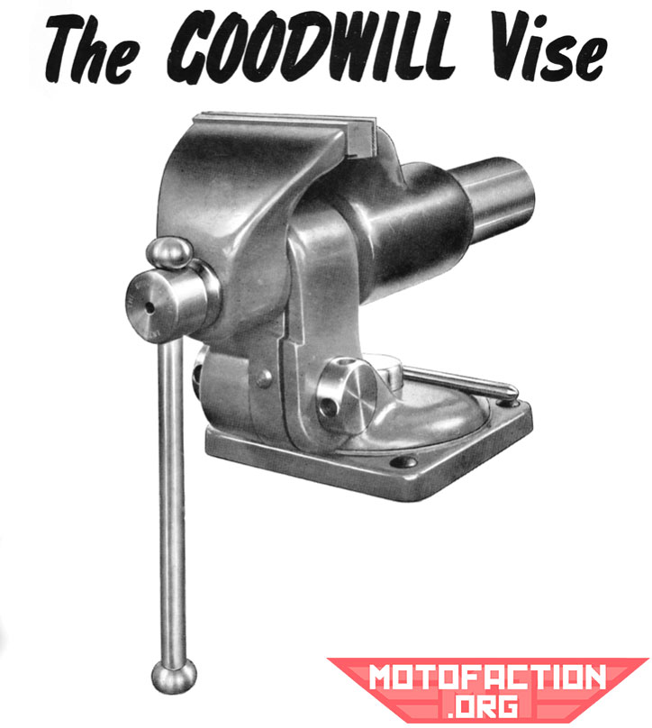 Here is a photo from a 1954 brochure on the Waldown Goodwill bench vice, which was made under license in Australia.